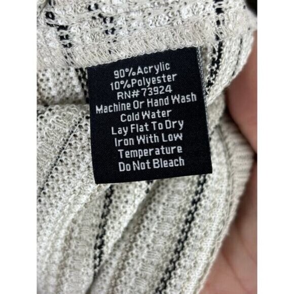 Misook‎ Womens Dress Size Large Black White Striped Sleeveless Career MINOR FLAW - Picture 8 of 11